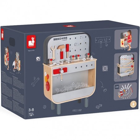 Etabli en bois enfant Reverso - Jouet de bricolage - Janod