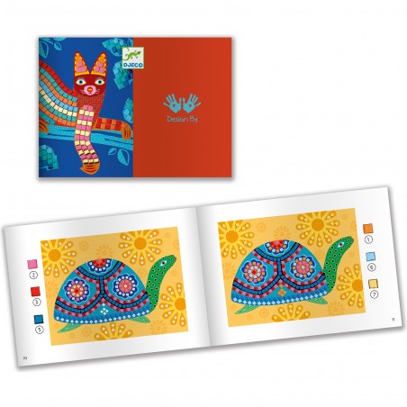 Coffret de mosaïques Djeco - Animaux