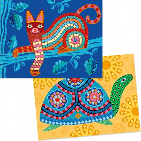 Coffret de mosaïques Djeco - Animaux