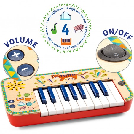 Jouet Enfant - Synthétiseur Animambo - Dès 3 Ans - Djeco