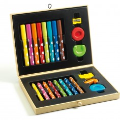 Mallette Crayons Boite de Couleurs Pour les Petits - Djeco 2