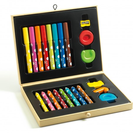Mallette Crayons Boite de Couleurs Pour les Petits - Djeco