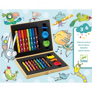 Mallette Crayons Boite de Couleurs Pour les Petits - Djeco