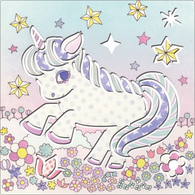 5 Pochoirs Kawaïland Monde Imaginaire - Djeco