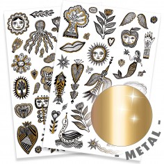 Tatouages Golden Chic - Tattoos Enfants - Djeco 2
