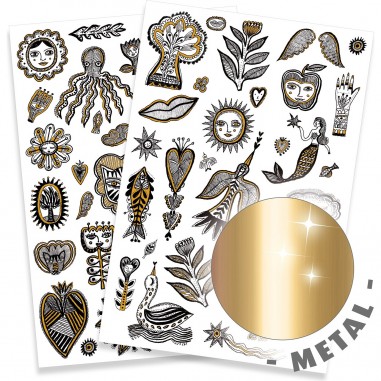 Tatouages Golden Chic - Tattoos Enfants - Djeco