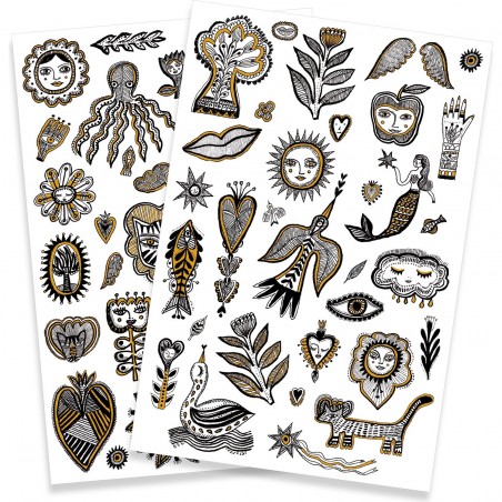 Tatouages Golden Chic - Tattoos Enfants - Djeco