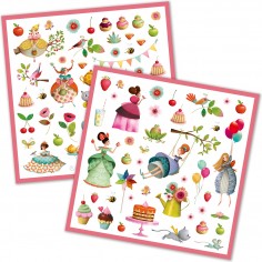 Stickers le goûter des princesses - loisirs créatifs - cadeau enfant - Djeco 2