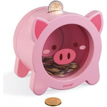 Tirelire Cochon - bois - Tirelires en bois - Juratoys