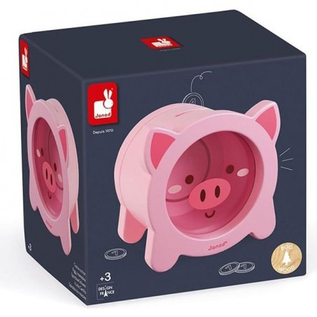 Tirelire Cochon - bois - Tirelires en bois - Juratoys