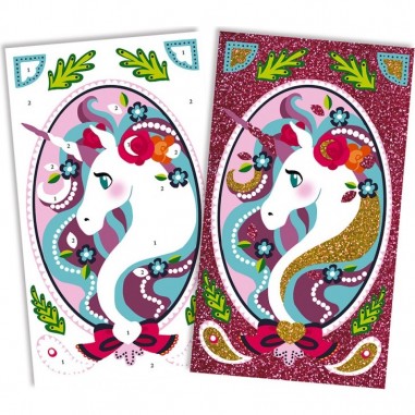 Kit Créatif - Paillettes Licornes : Sable, Paillettes, Dorure & Strass - J07883 - Janod