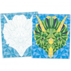 Kit créatif : mosaïques mousse dinosaures - Janod 2