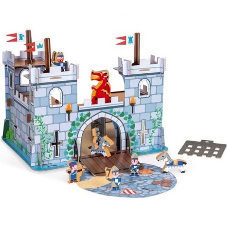 Château fort - Jouet château fort en carton et bois pour enfant - Janod