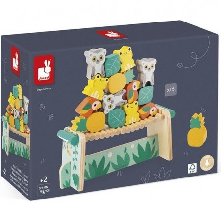 Jeu d'équilibre bois - Jeu de societe enfant 2 ans - Janod