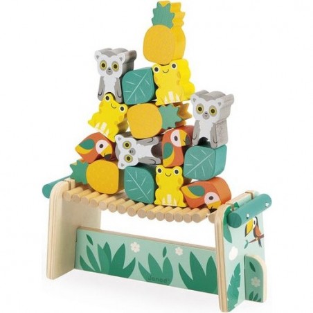 Jeu d'équilibre bois - Jeu de societe enfant 2 ans - Janod