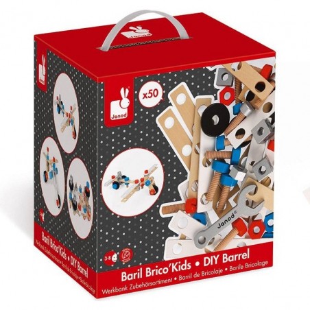 Baril brico'kids - Outils bois, bricolage et contruction enfant - Janod