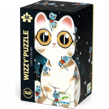 Wizzy Puzzle - Chats Câlins - 50 Pièces - Djeco