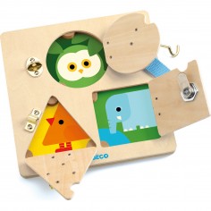 Jeu de manipulation en bois : Lockbasic - Djeco 2
