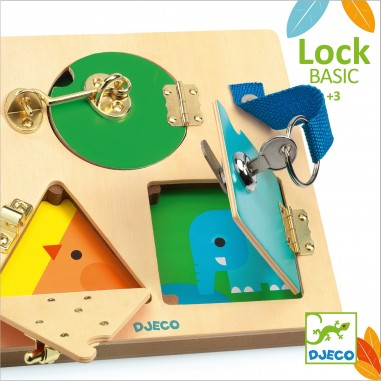 Jeu de manipulation en bois : Lockbasic - Djeco