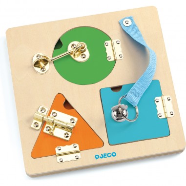Jeu de manipulation en bois : Lockbasic - Djeco