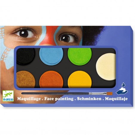 Maquillage palette 6 couleurs nature - Djeco