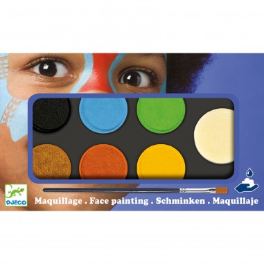 Maquillage palette 6 couleurs nature - Djeco