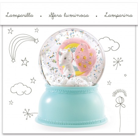 Veilleuse licorne - veilleuse boule à neige djeco - Djeco