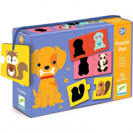 Puzzle duo Ombres - Puzzle éducatif pour enfant - Djeco