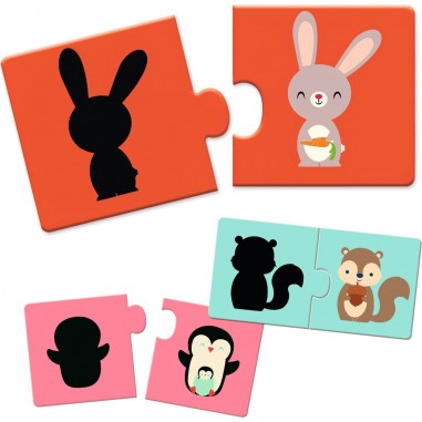 Puzzle duo Ombres - Puzzle éducatif pour enfant - Djeco
