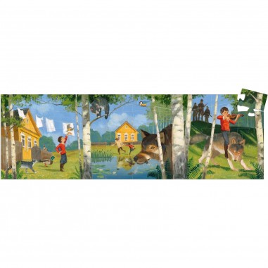 Puzzles silhouettes Pierre et le loup - 50 pcs - DJ07309 - Djeco Puzzles silhouettes Pierre et le loup - 50 pcs - DJ07309 - Djeco