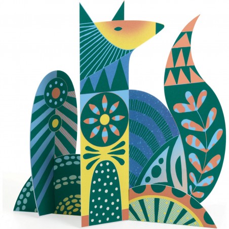 Sculptures à gratter Animaux folk - Loisirs créatifs - Djeco