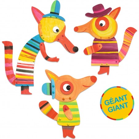 Coffret de peinture : la famille renard - Djeco