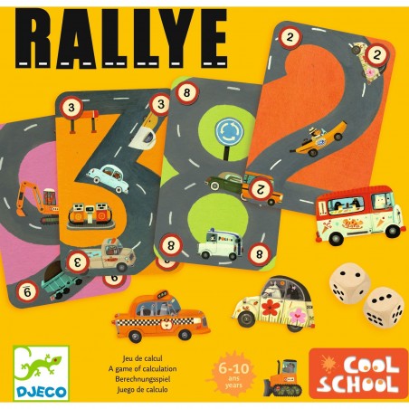 Rallye - jeu de carte de calcul - Djeco