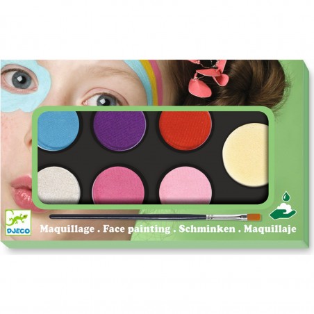 Maquillage palette 6 couleurs sweet - Djeco