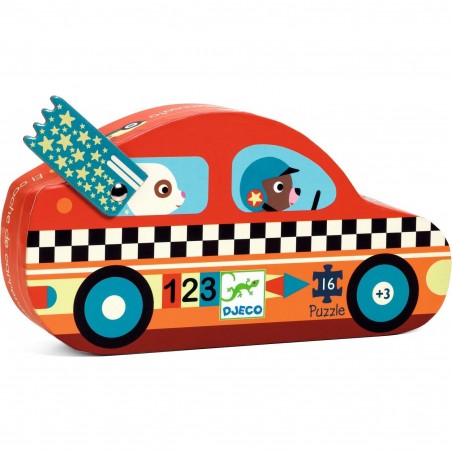 Puzzle - Le Bolide - 16 Pièces - Jeux enfants - Djeco