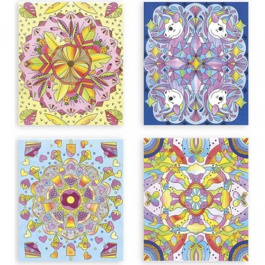 Mandalas - Peinture arc en ciel, loisir créatif enfant - Janod