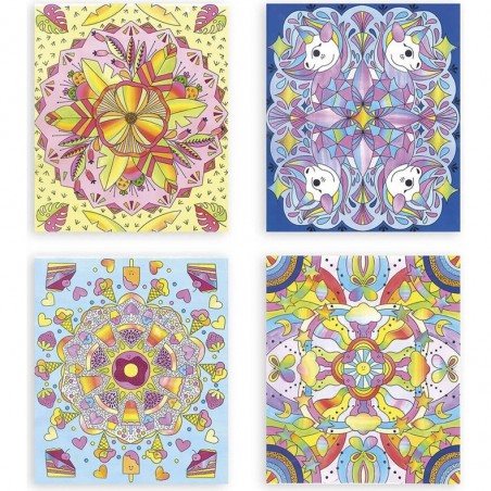 Mandalas - Peinture arc en ciel, loisir créatif enfant - Janod