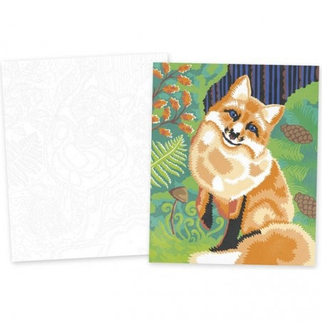 Peinture au numéro animaux de la forêt - Activité créative - Janod