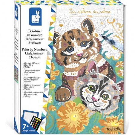 Peinture au numéro petits animaux - Activité créative - Janod