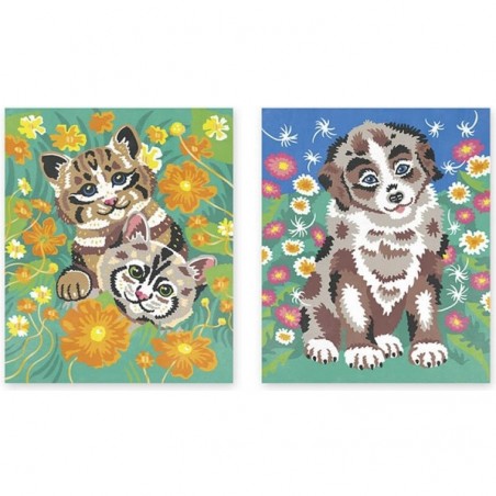 Peinture au numéro petits animaux - Activité créative - Janod