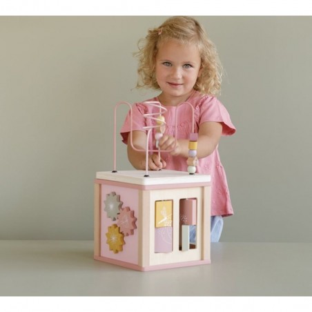 Cube d'activités en bois Wild Flowers - Little Dutch