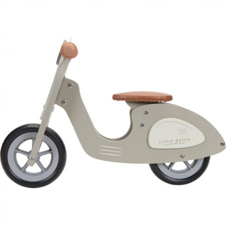 Draisienne en bois enfant - Scooter Vespa Vert Olive - Little Dutch