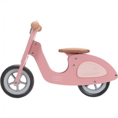Draisienne en bois - Scooter Vespa pour enfant Rose - Little Dutch