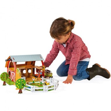 Ferme des Animaux Story - carton et bois - Ferme en bois - Janod