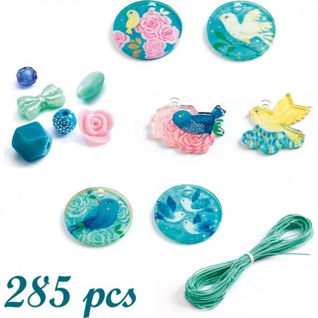 Perles Fantaisies Oiseaux Coffret Bijoux Enfant - Djeco