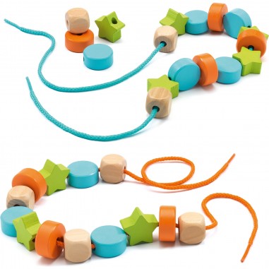 Filacolor Grosse Perles à Enfiler 24 Pièces |  - Djeco