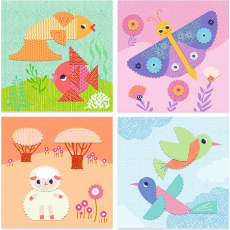 Collages pour les petits Découper en crans - Djeco