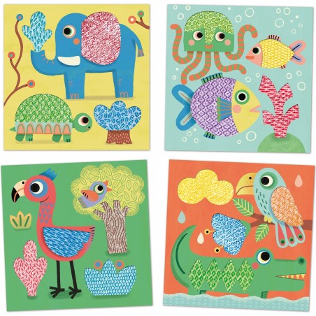 Motifs à frotter les amis de Magali - Djeco