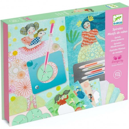 Spirales spirographe Robes - Loisir Créatif Enfant - Djeco