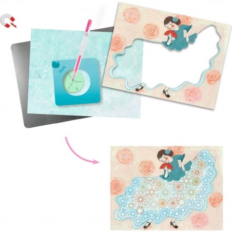 Spirales spirographe Robes - Loisir Créatif Enfant - Djeco